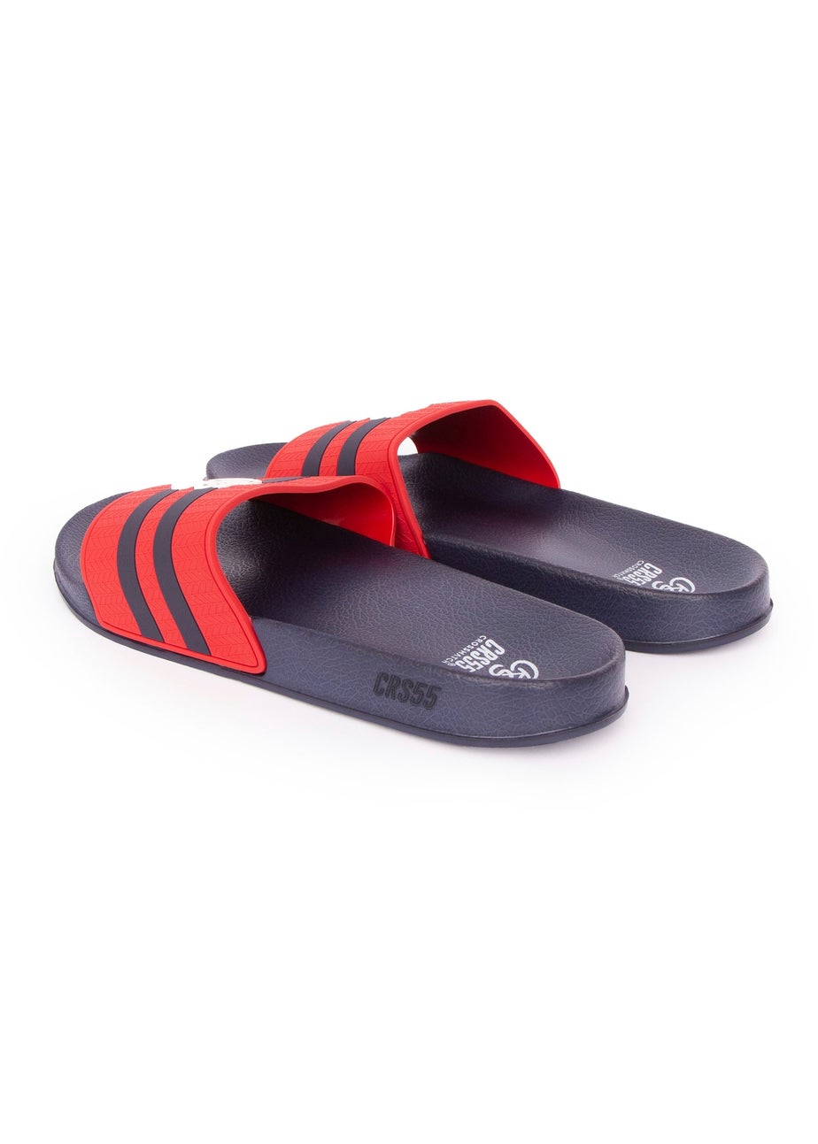 Crosshatch Red Hamlax Sliders