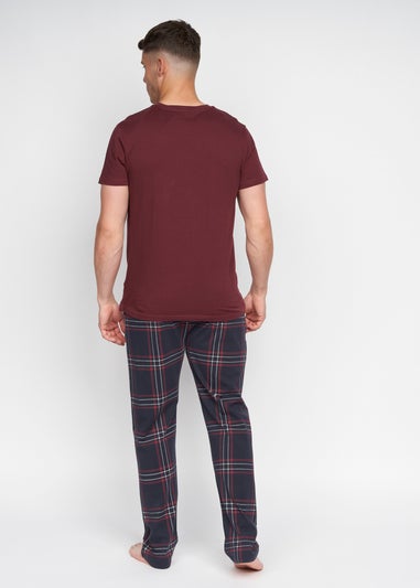 Duck & Cover Burgundy Callister Loungewear Set