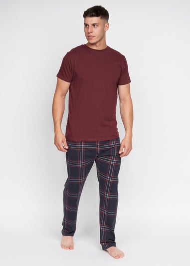 Duck & Cover Burgundy Callister Loungewear Set
