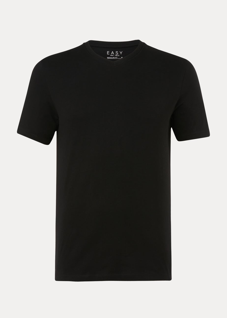 Black Essential V-Neck T-Shirt