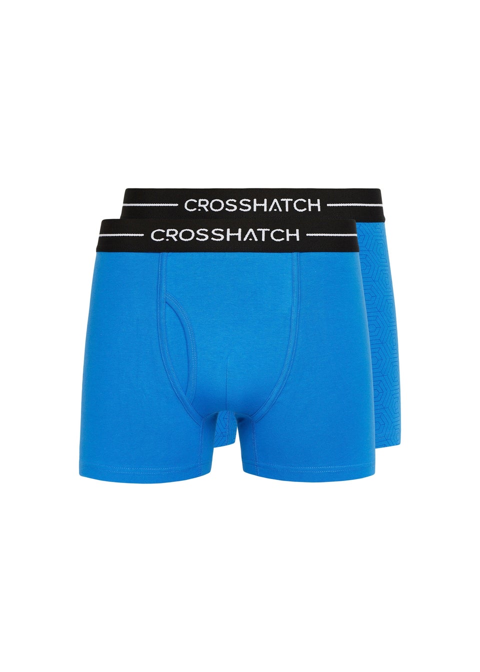 Crosshatch Blue Hexter Boxers (2 Pack)