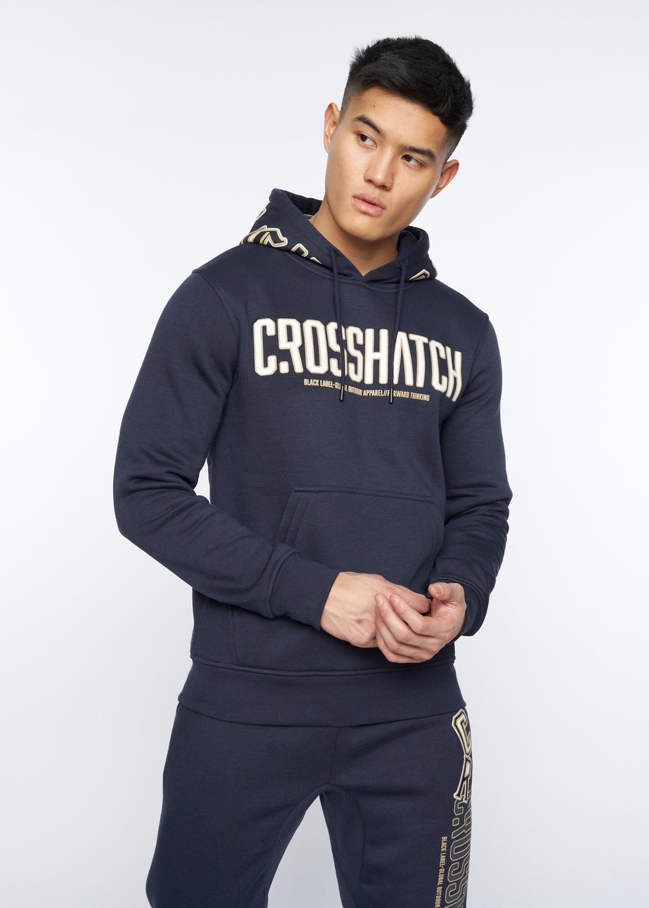 Crosshatch Navy Doddington Hoodie
