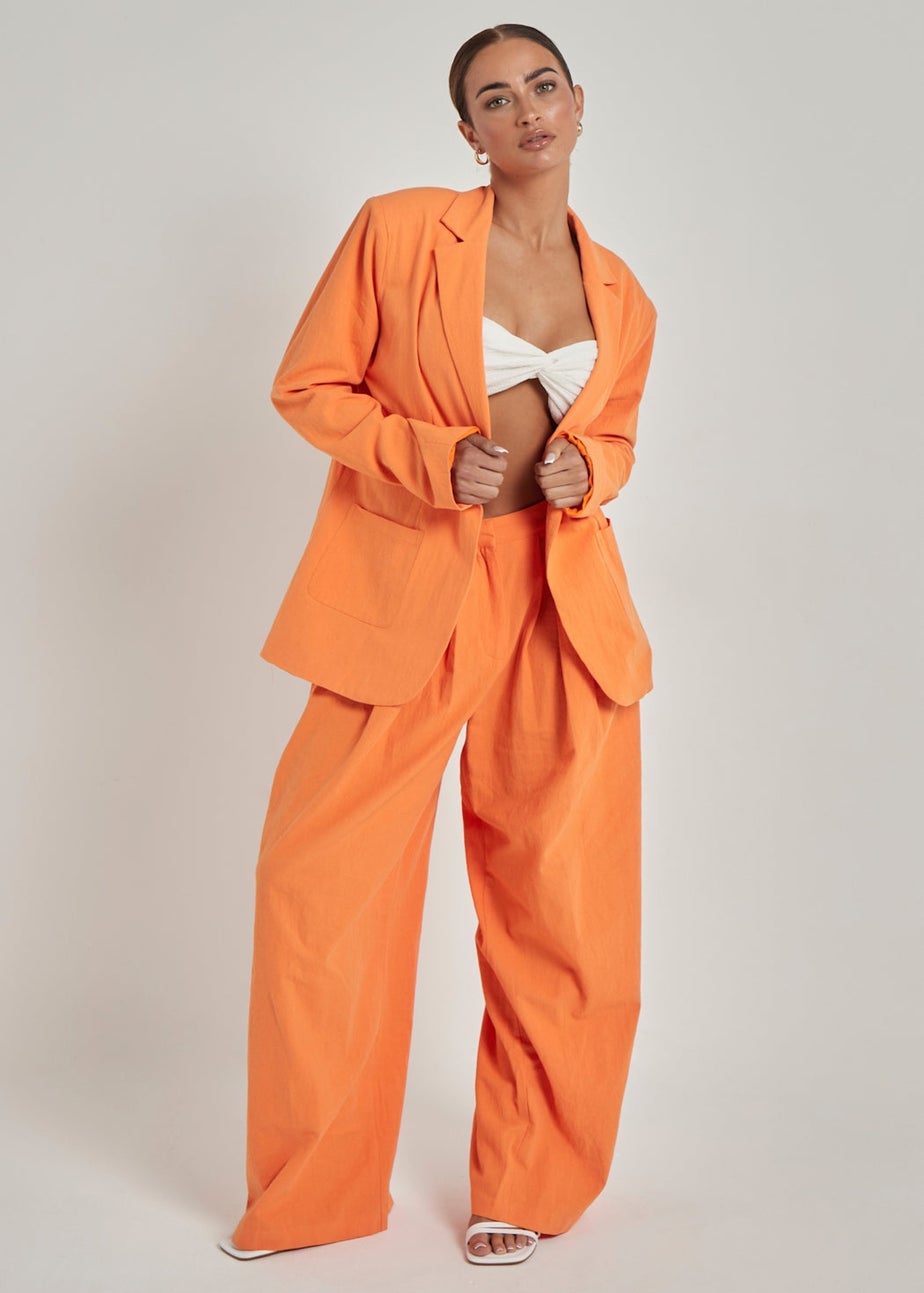 Urban Bliss Orange Linen Trouser