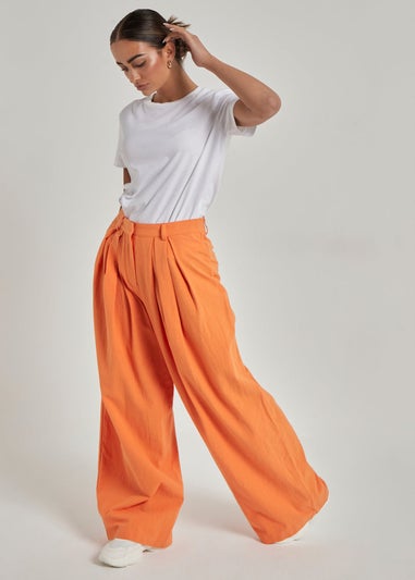 Urban Bliss Orange Linen Trouser