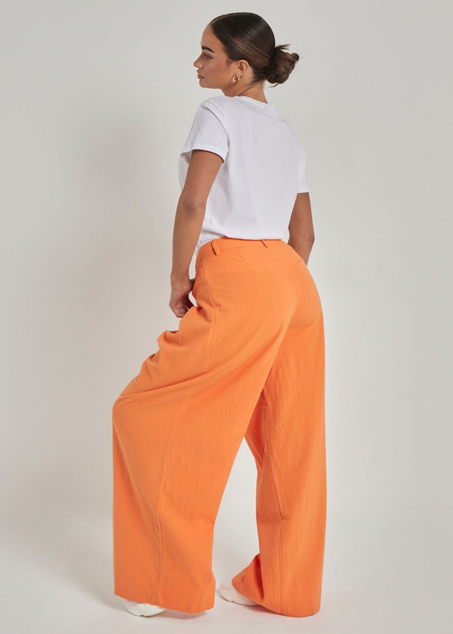 Urban Bliss Orange Linen Trouser