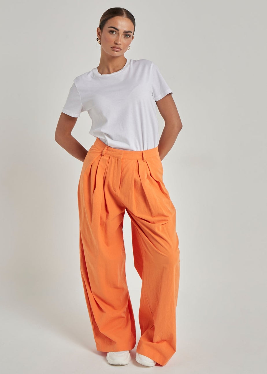 Urban Bliss Orange Linen Trouser