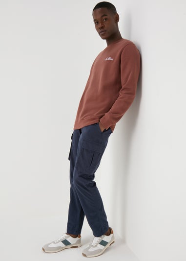 Navy Cargo Trousers