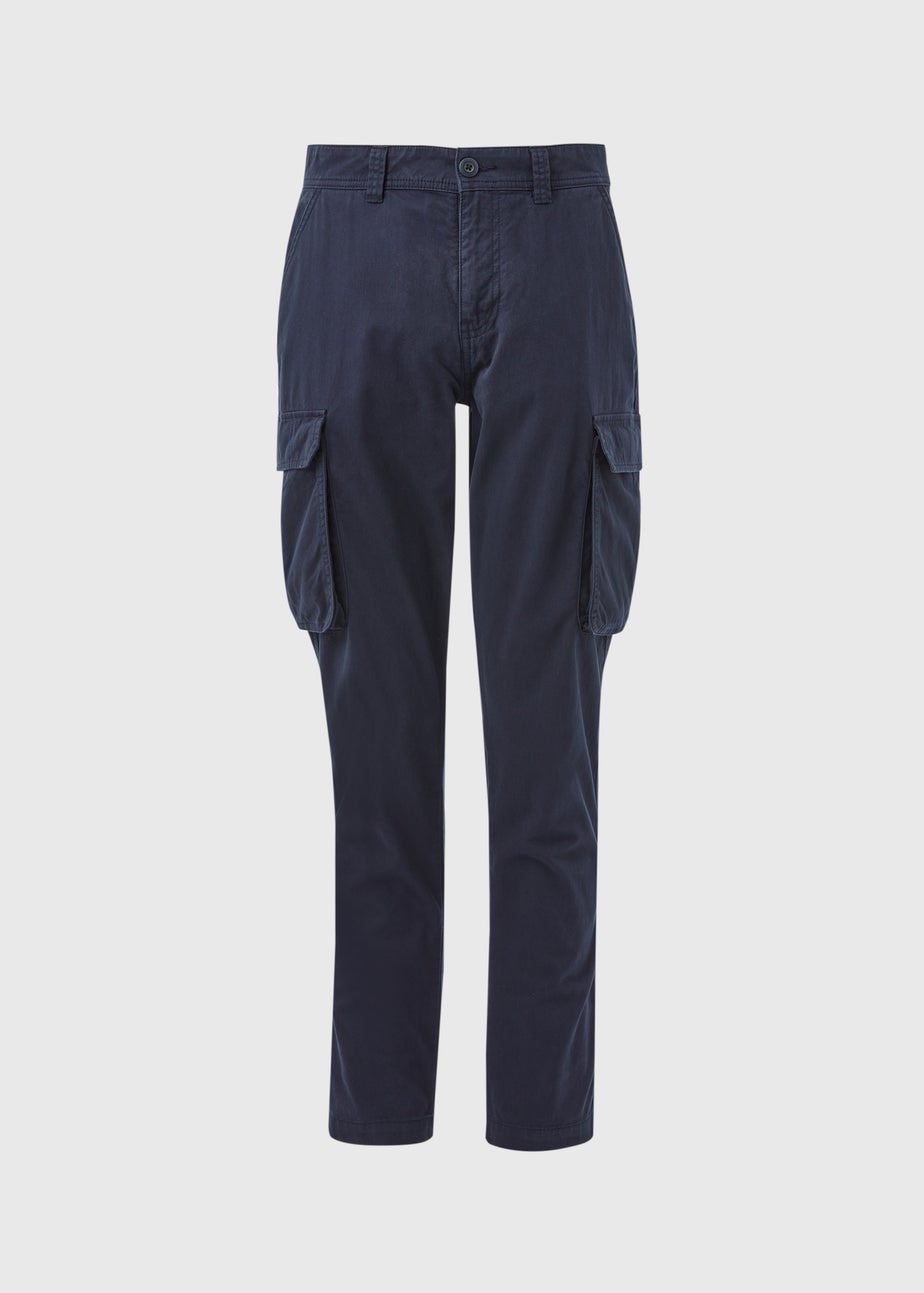 Navy Cargo Trousers