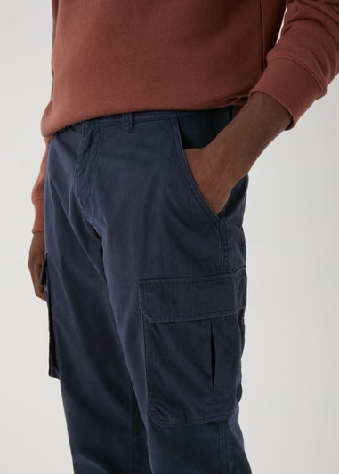 Navy Cargo Trousers
