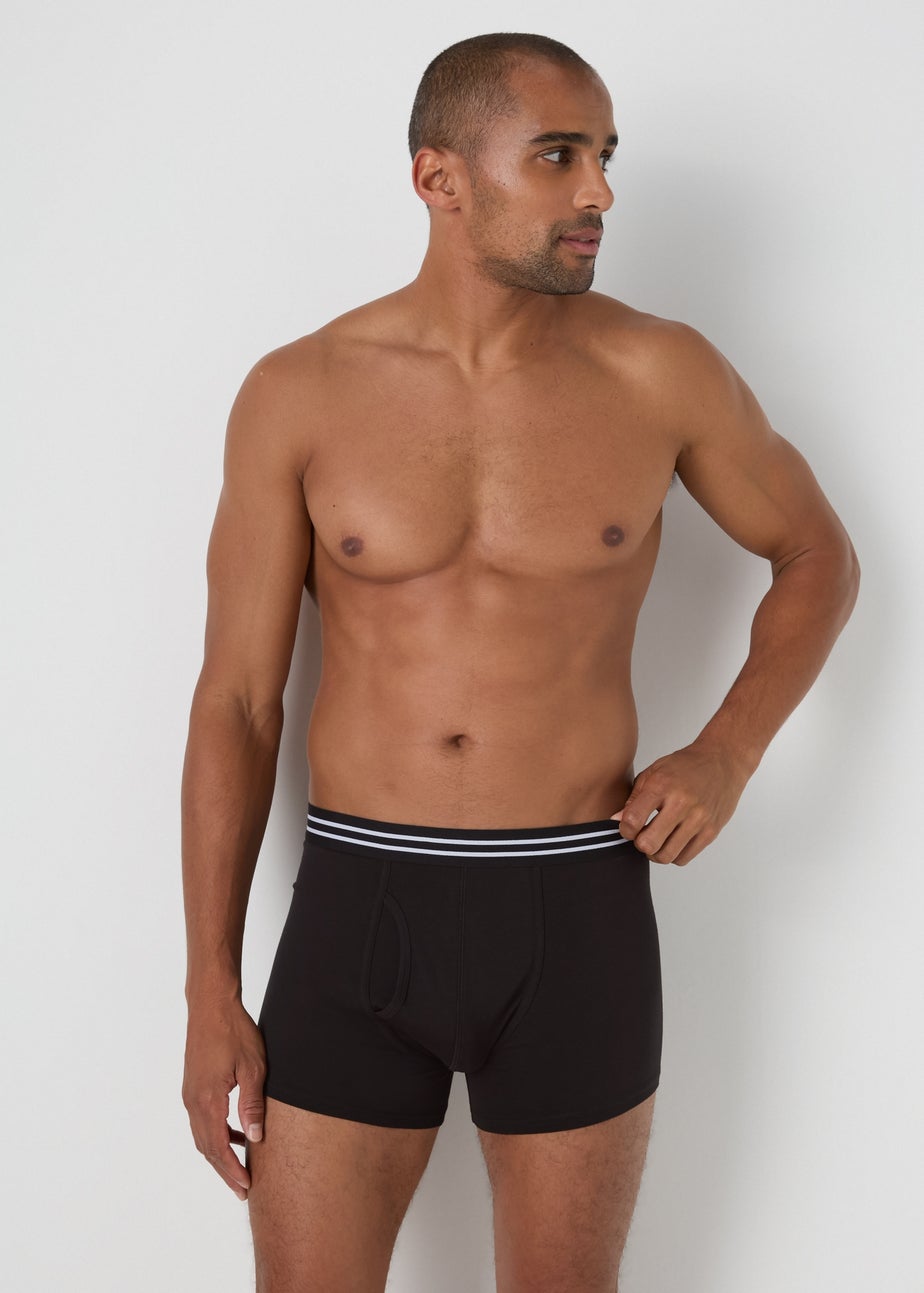 3 Pack Elastic Black Hipsters