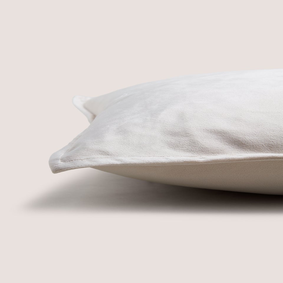 Large Cream Velvet Cushion