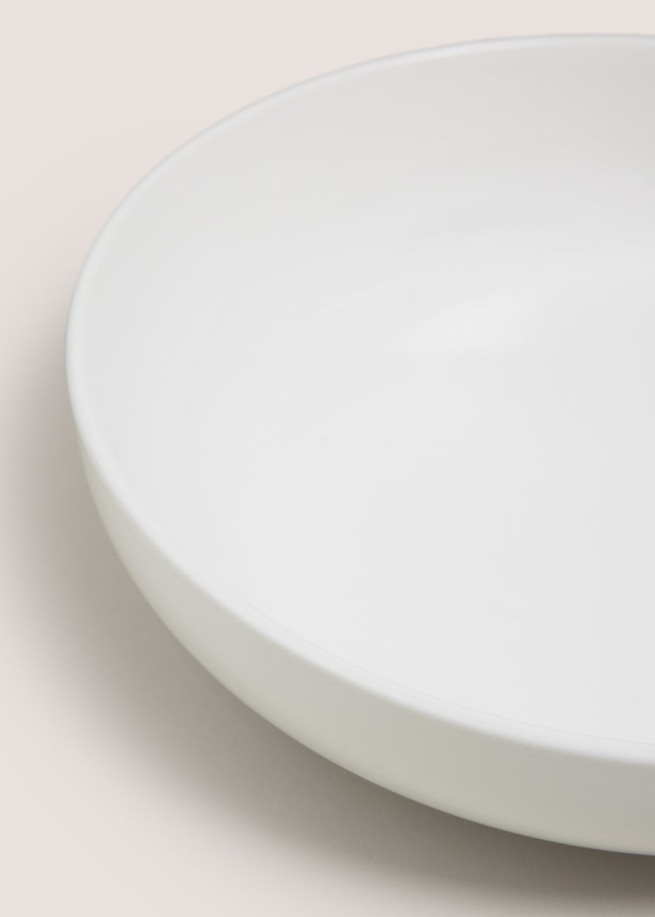 White Coupe Pasta Bowl