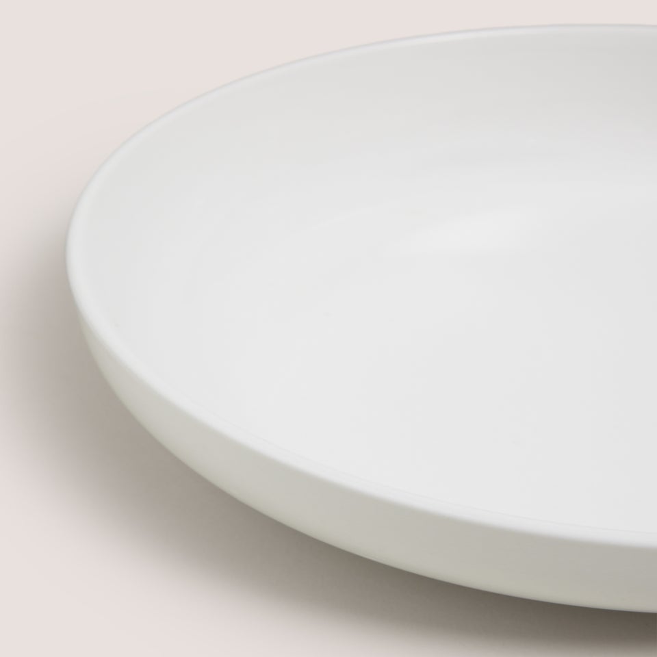 White Coupe Pasta Bowl