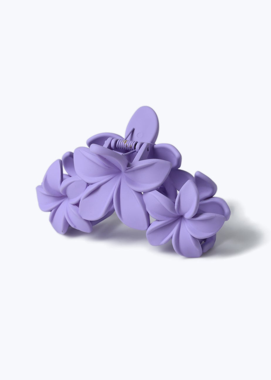 Muse  Lilac Hawaiian Flower Claw Clip