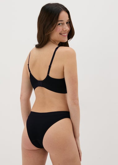Black Mould Bra & Knickers Set