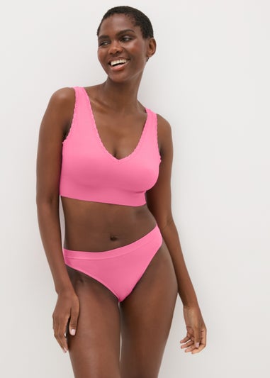 Pink Seamless Brazilian Knickers