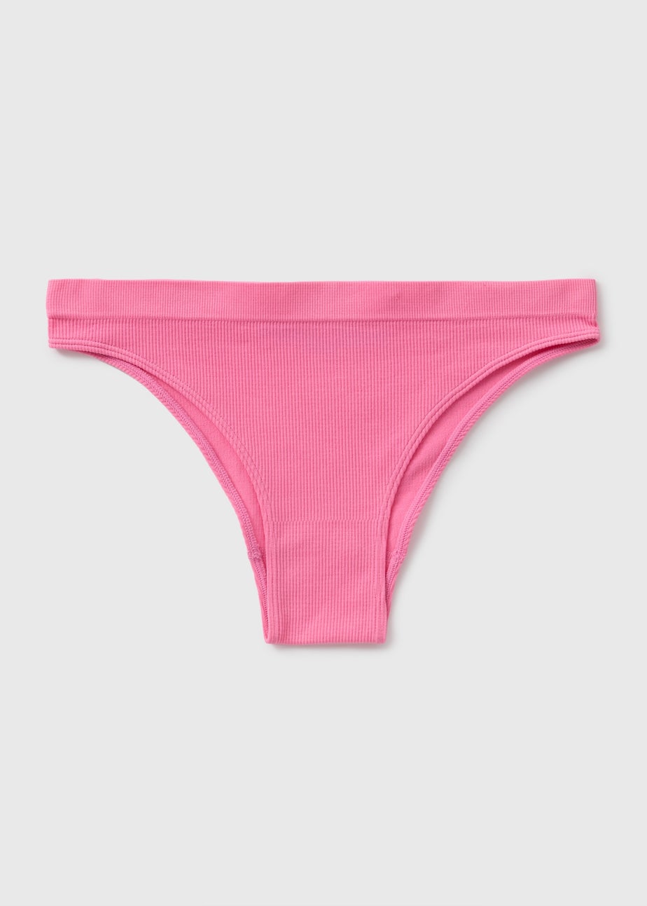 Pink Seamless Brazilian Knickers