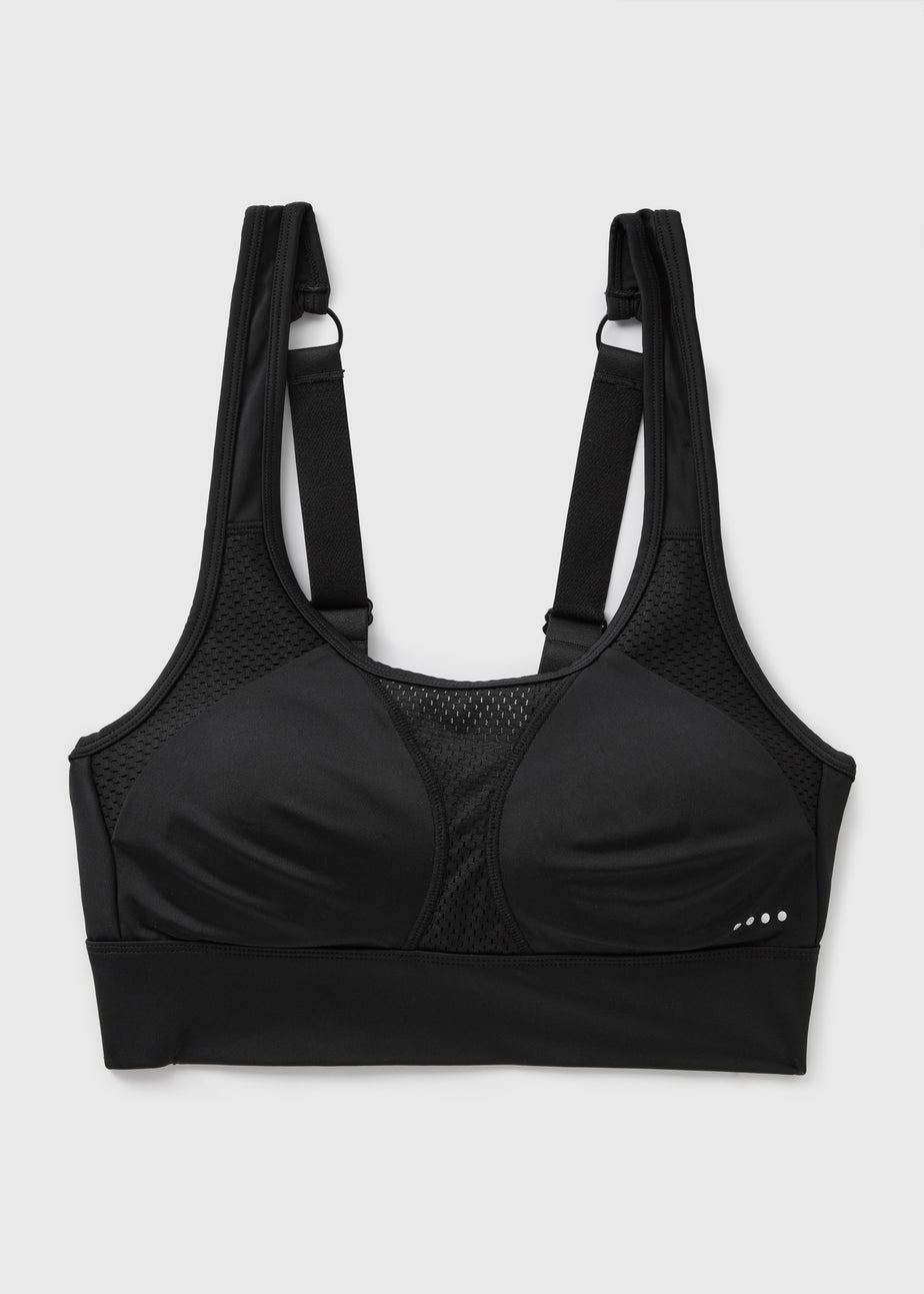 Souluxe Black Racer Back Sports Bra