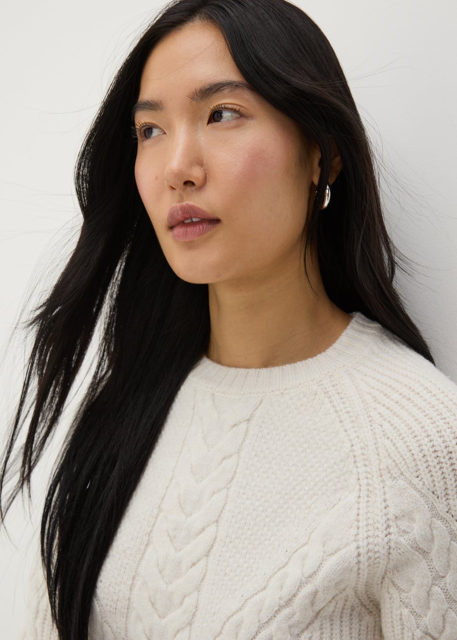 Cream Cable Knit Jumper