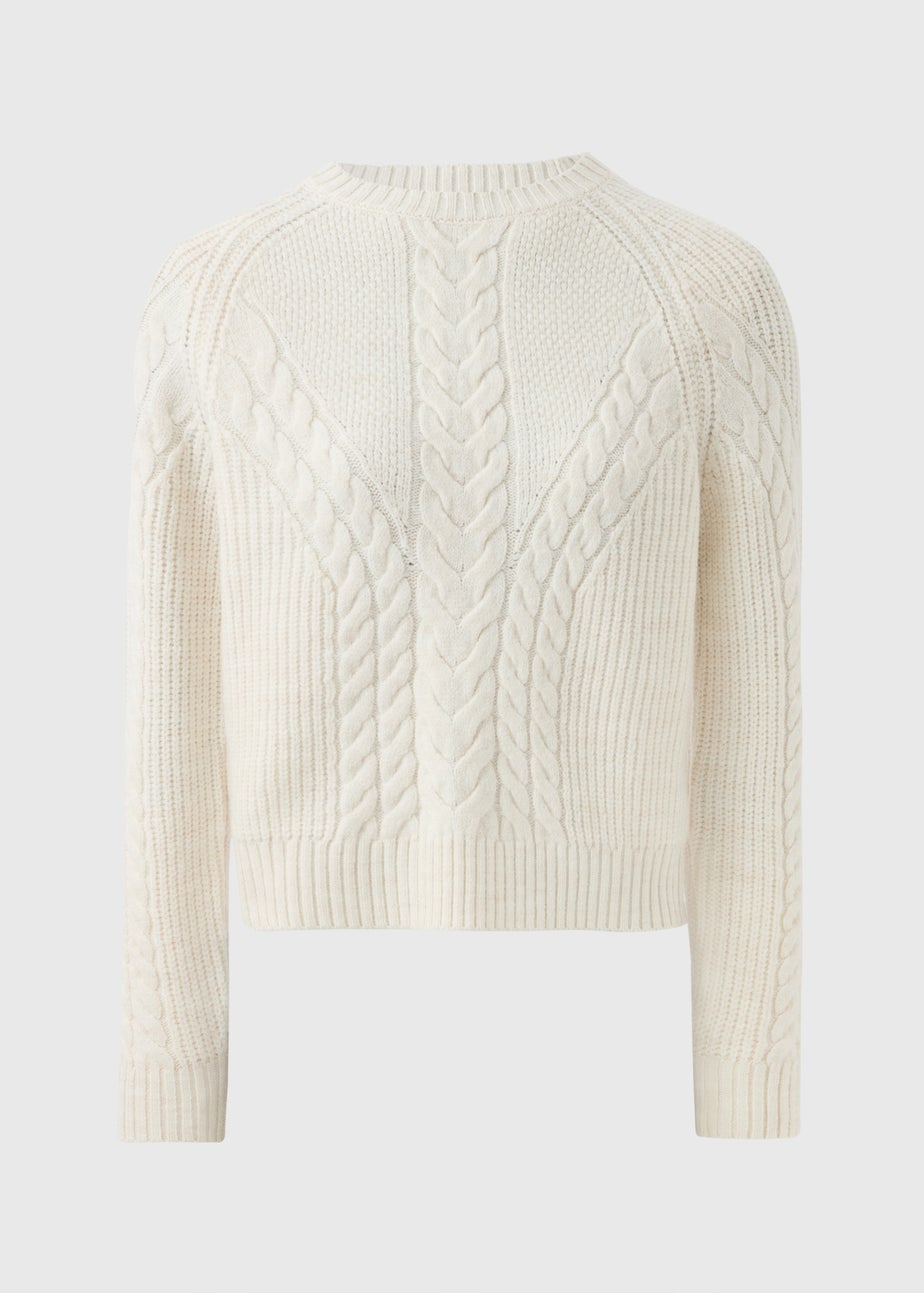 Cream Cable Knit Jumper