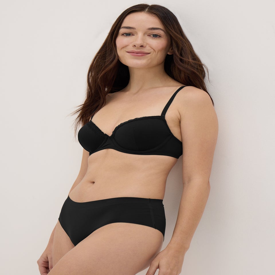 3 Pack Black No VPL Short Knickers