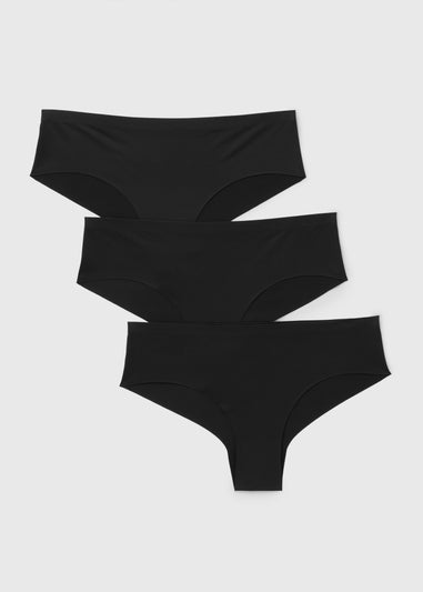 3 Pack Black No VPL Short Knickers