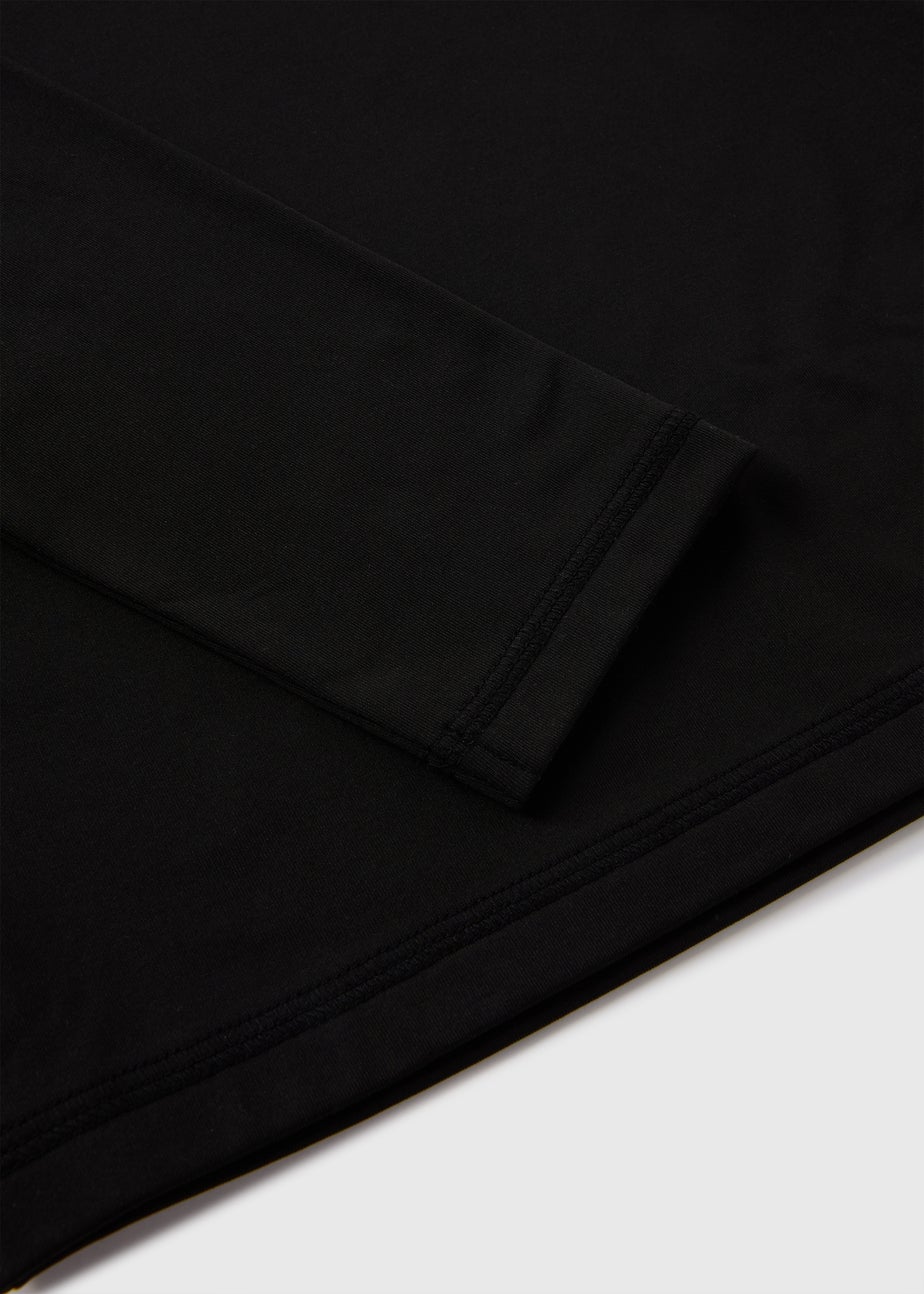 Kids Black Base Layer Long Sleeve Top (3-16yrs)