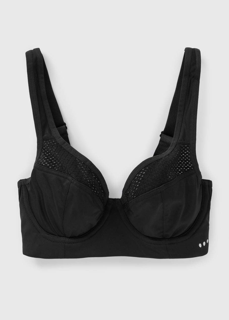 Souluxe Black Underwired Sports Bra