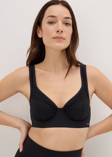 Souluxe Black Underwired Sports Bra