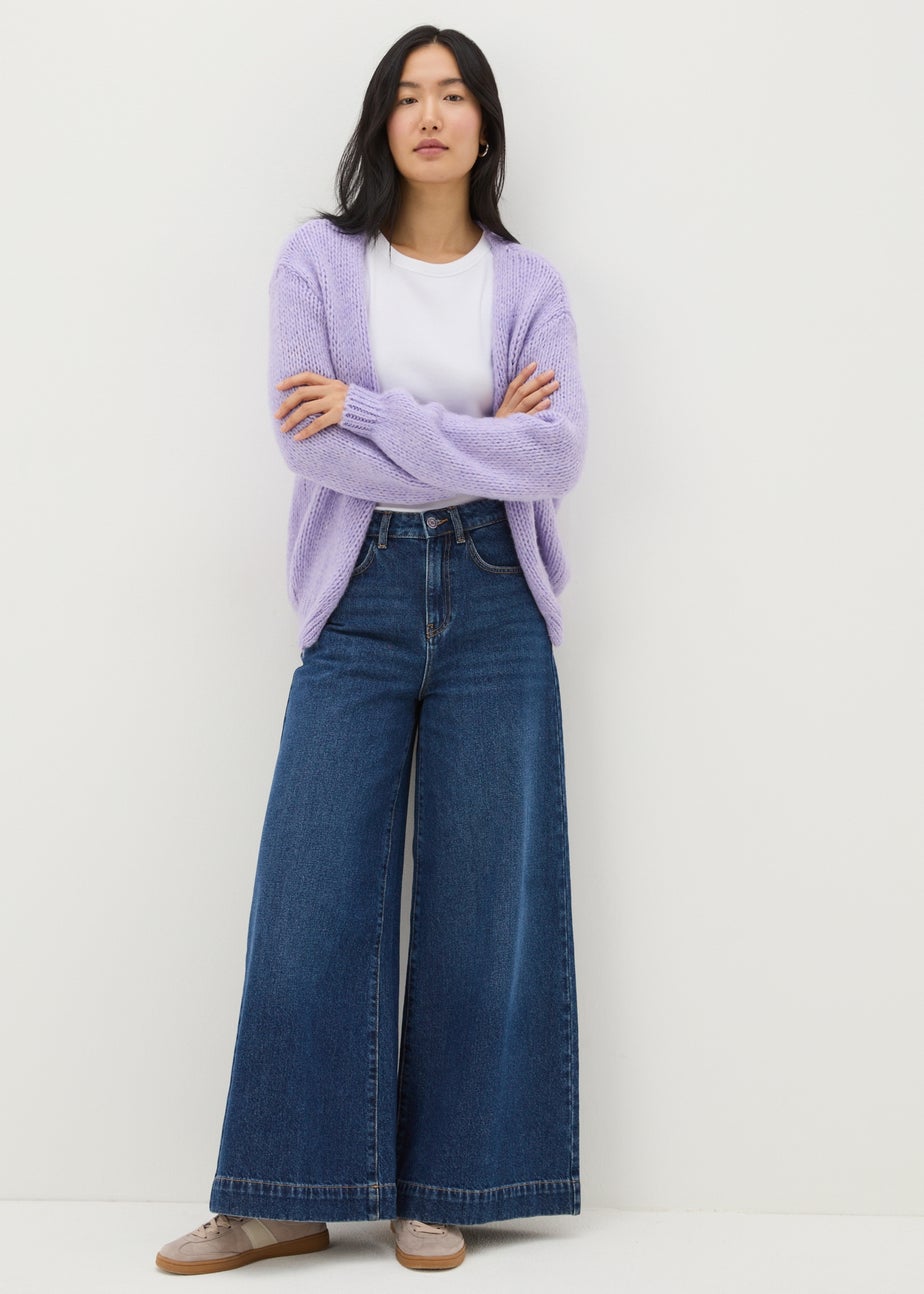 Lilac Lofty Knit Cardigan