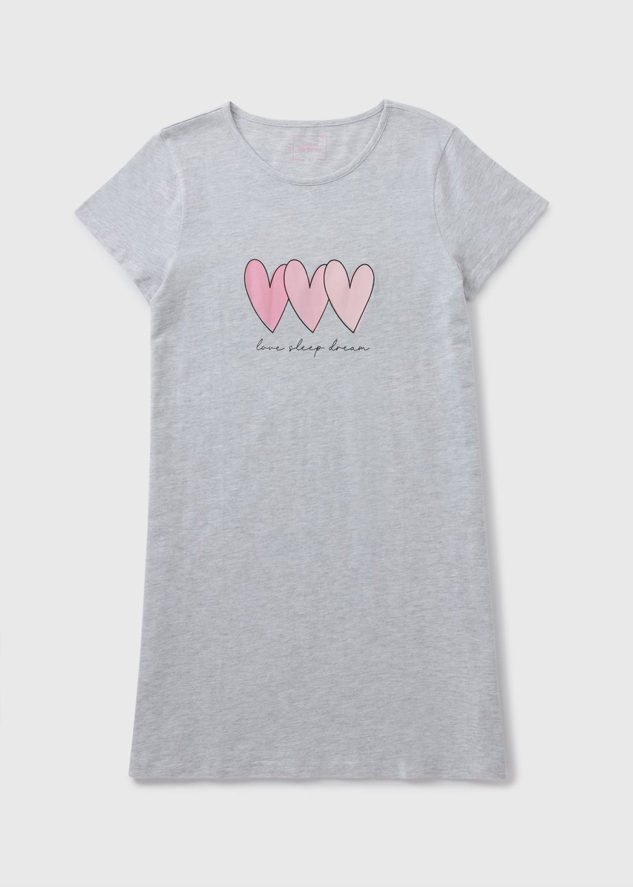 Grey Heart Nightie