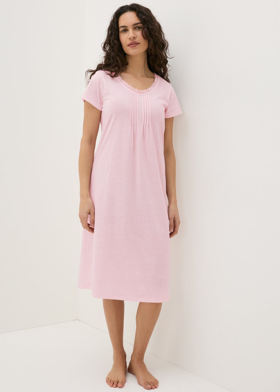 Pink Ditsy Print Nightie