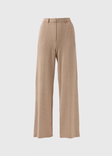 Et Vous Camel Wide Leg Co Ord Trousers