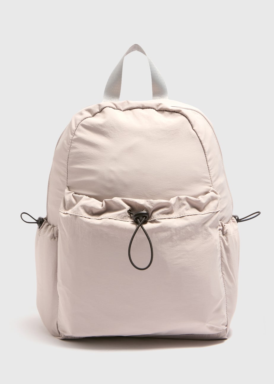 Grey Toggle Front Backpack