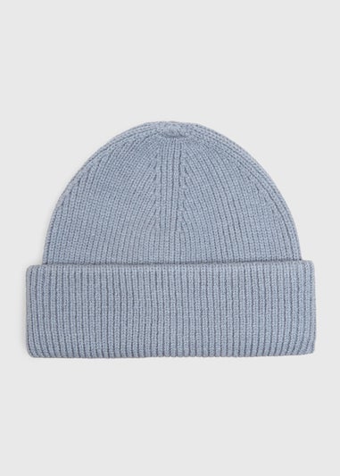Light Blue Ribbed Beanie