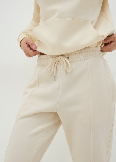 Cream Cuffed Jogging Bottoms