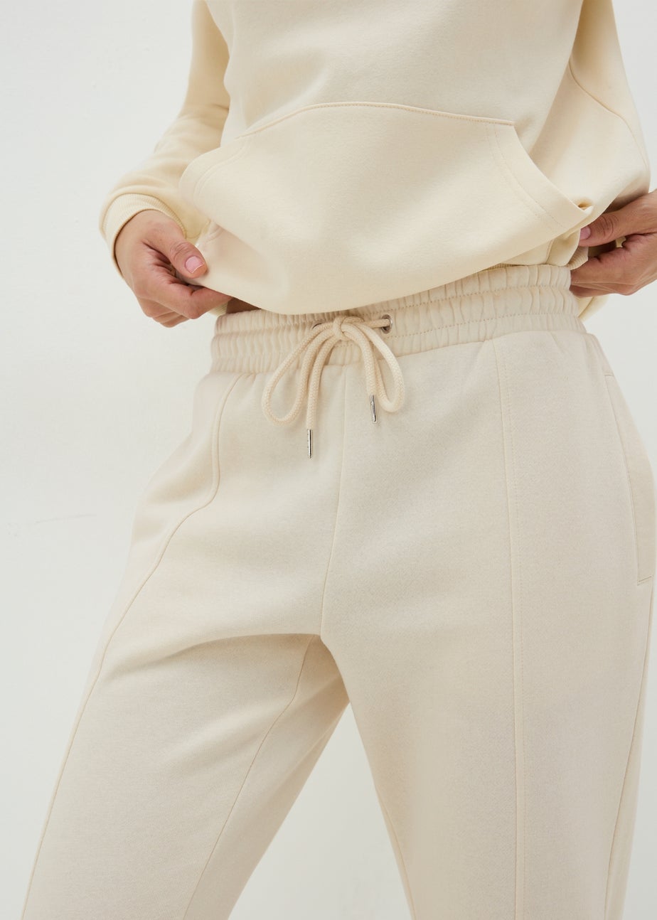 Cream Cuffed Jogging Bottoms