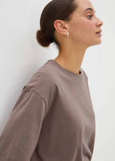 Brown Oversized T-Shirt