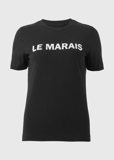 Black Le Marais Crew Neck T-Shirt