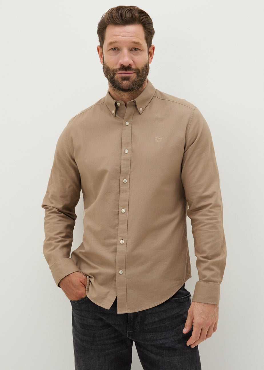 Stone Oxford Shirt