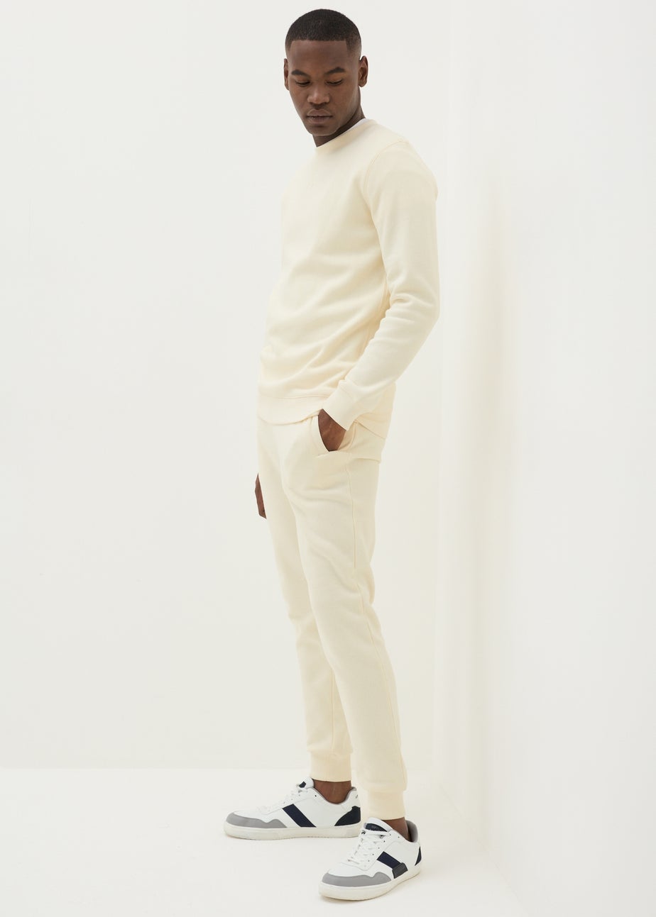 Cream Crew Neck Sweatshirt