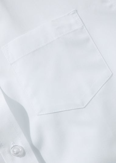 2 Pack Girls White Plus Fit School Blouses (6-16yrs)