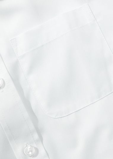 2 Pack Boys White Slim Fit School Shirts (4-16yrs)