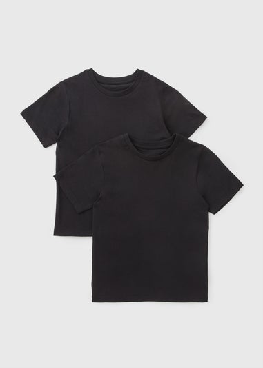 2 Pack Kids Black T-Shirts (3-16yrs)
