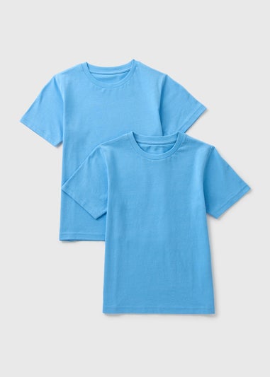 2 Pack Blue T-Shirts (3-16yrs)