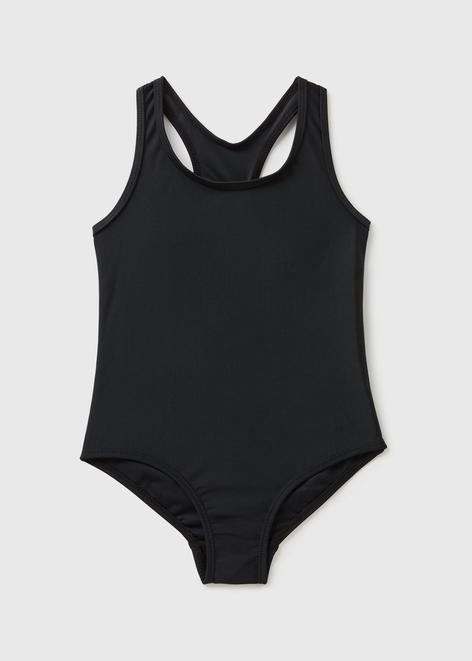 Girls Black Swimsuit (3-13yrs)