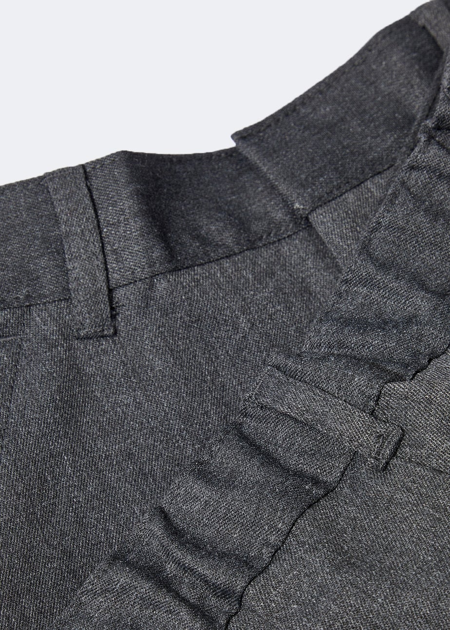 Boys 2 Pack Grey Slim Fit School Shorts (3-13yrs)