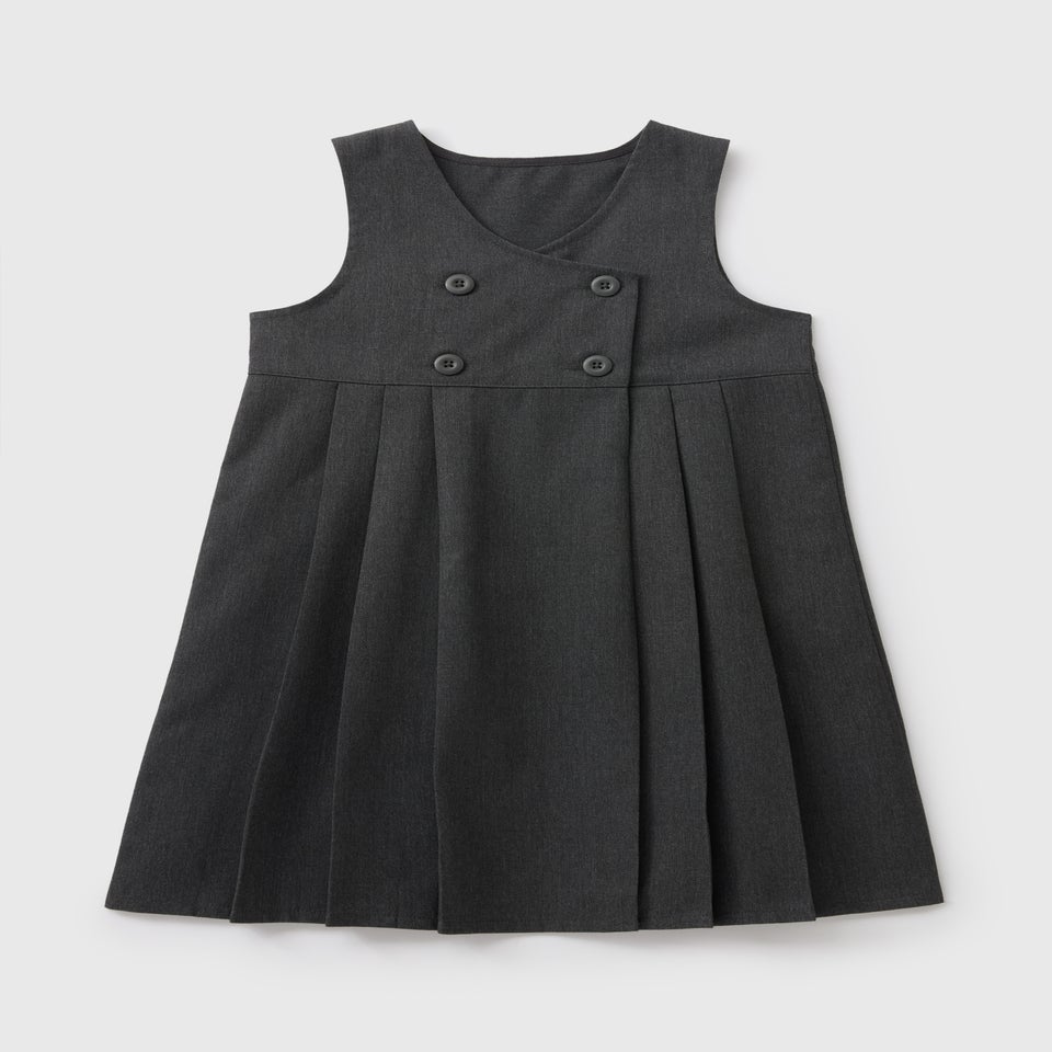 Girls Double Breasted Pinafore (3-9yrs)
