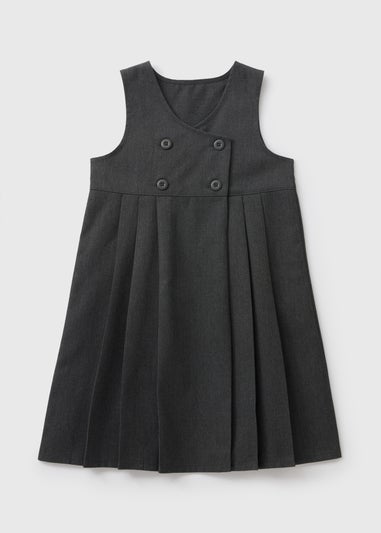Girls Double Breasted Pinafore (3-9yrs)