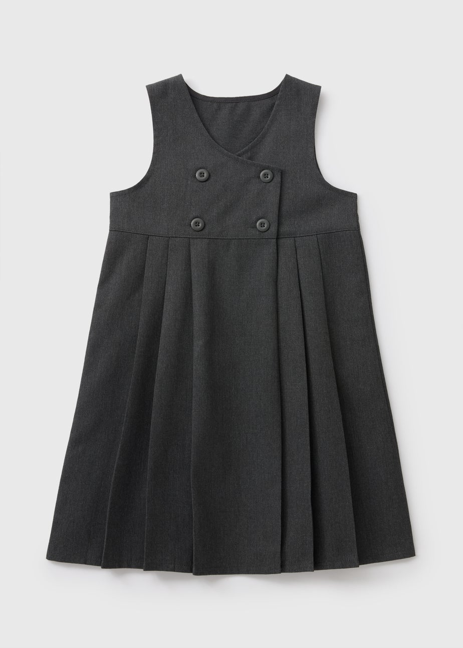 Girls Double Breasted Pinafore (3-9yrs)